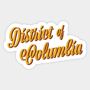 Washington, DC – District of Columbia Sticker